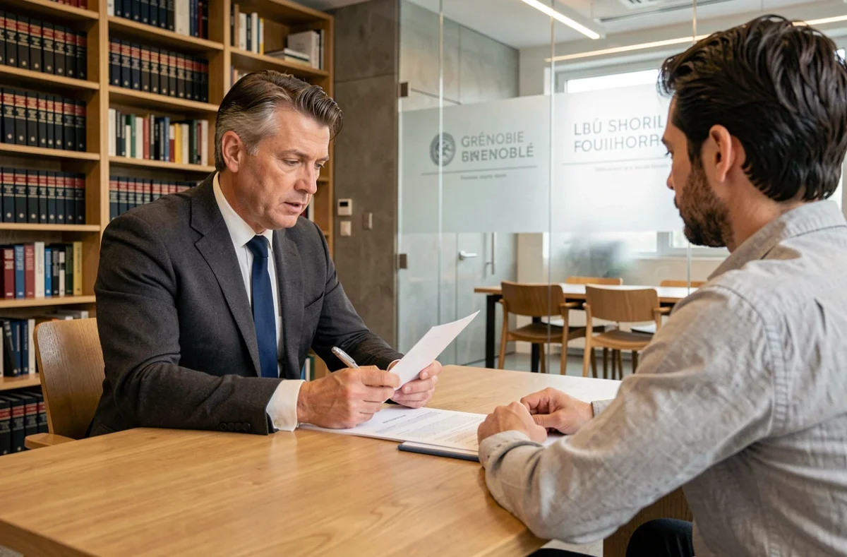 Avocat du cabinet ADD en consultation avec un client sur un dossier de droit du travail à Grenoble