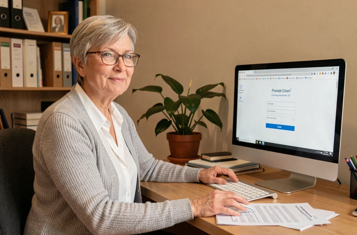 Employée La Poste en télétravail essayant de se connecter à GTM extra depuis son domicile sur ordinateur de bureau